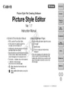 Canon 3818B001 Picture Style Editor 1.7 for Windows Instruction Manual